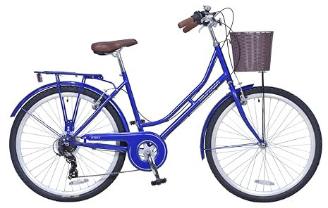 Wildtrak - Steel City Bike, Adult, 26 Inch, 6 Speed, Shimano shifters - Royal Blue
