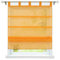 ESLIR Raffrollo mit Schlaufen Gardinen Küche Voile Raffgardinen Transparent Schlaufenrollo Modern Vorhänge Uni 1 Stück Orange BxH 140x140cm 1 Stück