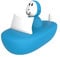 Matchstick Monkey Badezeit Boot Set - Baby Antimikrobielles Baby Badespielzeug Badewanne - leicht zu greifen - sensorisches Lernen - Set (1 Wackelfigur + 1 Boot) - ab 12 Monaten blau