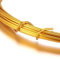Alambre de aluminio dorado, 5 m, 1,5 mm, para joyas