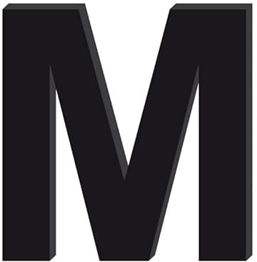 Adzif.biz Le sticker de decoration - Lettre Décorative Verre Acrylique Noir. Lettrage Adhésif Verre Synthétique. Lettre Autocollante pour Prénom, Décoration Mariage, Enseigne