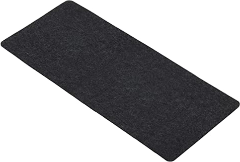 PATIKIL 28x13 Desk Mat Protector, Felt Dual Side Mouse Pad Writing Mat for Office Home, Gray
