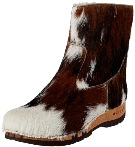 Woody Damen Sandra Stiefelette, Natur Fell, 39 EU