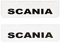2 pezzi Paraspruzzi Parafanghi in Gomma Dura per Camion SCANIA 60x18 cm Bianco con Scritta in Rilievo 3D