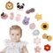 MiDoDo bébé épingle à cheveux Mini bowknot épingle à cheveux pour nouveau antidérapant jeune enfant Barrett accessoires de cheveux pour bébé fille à poils fins