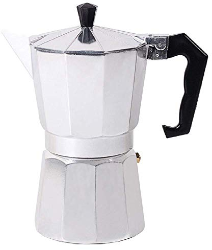 HWSY Caffettiera Moka 1/3/6/9/12 tazze Piano cottura Moka Caffettiera Top Moka Caffettiera, 3 tazze (3 Cup) Interesting