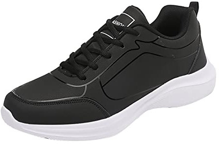 ARtray Laufschuhe Herren Wasserdicht Turnschuhe rutschfest Dicke Sohle Tennis Schuhe Leichte Outdoor Trekkingschuhe StoßDäMpfung Und RüCkprall Wanderschuhe Atmungsaktiv SchnüRer Walkingschuhe