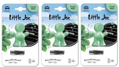 3er Pack Little Joe Lufterfrischer fürs Auto zur Montage an jedem Lüftungsgitter +/-45 Tage Frische im Auto (Fresh Mint/hellgrün)