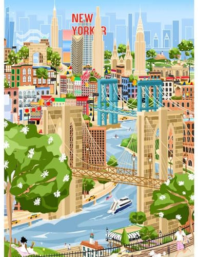 The Happy Puzzle Company - The New Yorker 1000 Pieces - Jigsaw Puzzles for Adults 1000