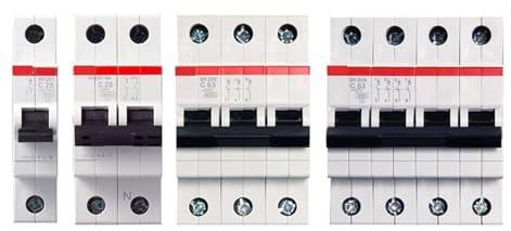 Disjoncteur Miniature SH200 1P 1P + N 2P 3P 4P TYPE C 1A 2A 3A 4A 6A 10A 16A 20A 25A 32A 40A 50A 63A, 1 pièce (Size : 2P, Color : 16a)