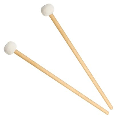 Mazos mazos palitos de mazos de fieltro suave para accesorios de instrumentos musicales timpani 2pcs, mazos de batería