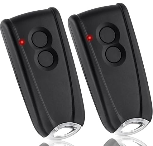 AKVF Télécommande Portail Garage pour EcoStar RSC2-433 RSE2-433 RSZ1-433 pour Hormann Ecostar Liftronic/TUBAUTO EuroPro 500/700/800 Portronic D2500/D5000/S4000 Opérateur, 2 Pack