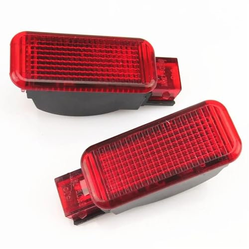 2 STÜCKE Rote Türverkleidungsleuchte Innenbeleuchtung Warnleuchte 6Y0947411, for Audi A3 A4 A5 A6 A7 A8 Q3 Q5 TT, for Skoda Fabia Octavia Yeti Ersatzteil