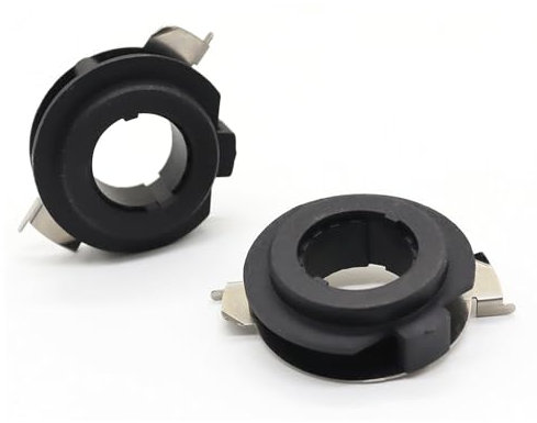 Car H7 LED Headlight Bulb Adapter Socket Base Holders (Pack of 2)