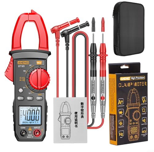 Digital Clamp Meter Multimeter 4000 Counts Amp Voltage Tester,400A,NCV induction voltage