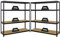 PROREGAL Mega Deal 2er-Set Schwerlastregal Giant Elephant 160x150x45cm mit 4 Ebenen Fachlast 200kg Schwarz, Kellerregal, Steckregal, Garagenregal, Lagerregal