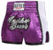 Pantaloncini da allenamento per uomo e donna, comodi, per MMA e Muay Thai, con elastico in vita, taglia M, colore: viola