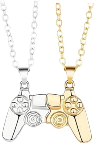 JchEnye Damen Halskette Halskette Game Controller Halskette Anhänger Halskette Schmuck Geeignet für Paare oder Freundinnen.