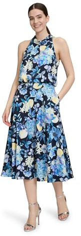 Vera Mont Damen Cocktailkleid mit Stehkragen