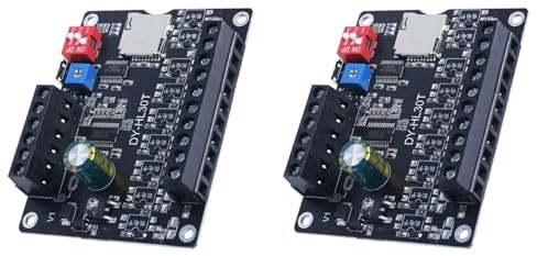 XUJIAN 2X 30W MP3 Voice Playback Module DY-L30T 9 Trigger Music Player Power Amplifier Board TF Card 32G Max WAV DC 12V 24V A