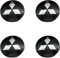 FEIYIJIA 4 Stück Nabendeckel für Mitsubishi Space Star 2013-2015, Radnabenkappen Felgendeckel Felgenkappen Nabenkappen Wheel Caps Radnabenabdeckung,B-50mm