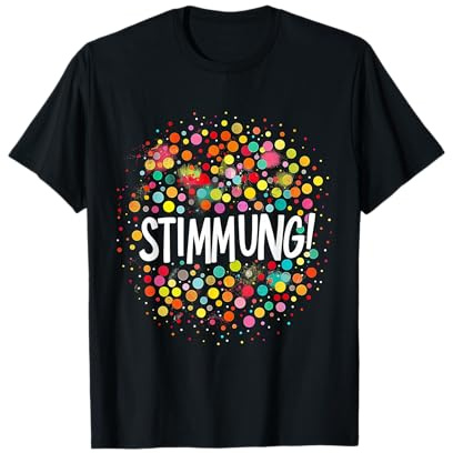 Stimmung Konfetti Silvester Karneval Kostüm Fasching lustig T-Shirt