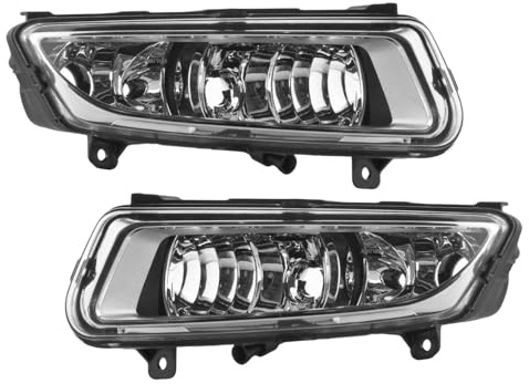 1 Paar Nebelscheinwerfer vorne unten mit Tageslicht-Lampen, passend für VW Polo 2009–2014
