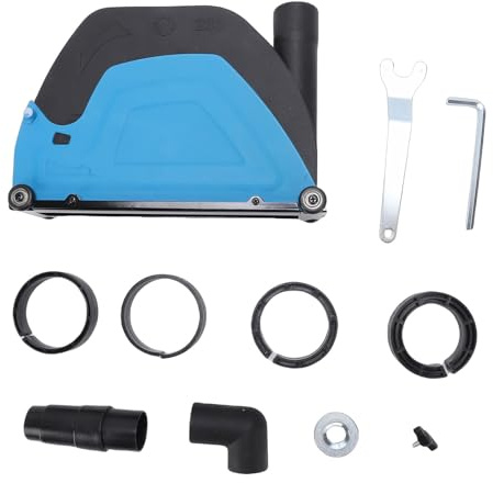 Cubierta Antipolvo para Amoladora Angular con Colector de Polvo, Profundidad de Corte Ajustable y Conexión Aspiradora para Modelos 180 230