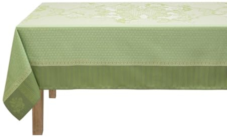 LE JACQUARD FRANÇAIS Tischdecke Promenade Impériale Jade 120x120 cm Baumwolle