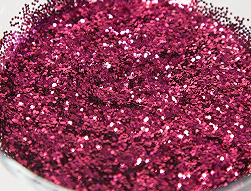 FINE Craft Glitter Powder 500 GR 5 Colours Available Craft Decor Wedding Events (Fuchsia)