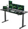 FLEXISPOT E6 Elektrisch höhenverstellbarer Schreibtisch 180x80 cm | Ergonomischer Steh-Sitz Tisch mit Memory Funktion | Beugt Rückenschmerzen vor & Macht produktiver (Schwarz, Gestell Schwarz)