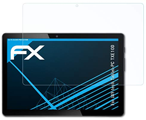 atFoliX Schutzfolie kompatibel mit JAY-tech Tablet-PC TXE10D Folie, ultraklare FX Displayschutzfolie (2X)