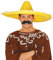 FIESTAS GUIRCA | Gelber XXL Sombrero mit Bommeln (60 cm) für Fiesta, Sonne & gute Laune - Riesen Mexikanischer Strohhut in Gelb – Partyzubehör für Sommerpartys, Fasching, Karneval – Erwachsene Unisex