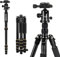 ZOMEi Kamerastativ, 157,5 cm, leichtes DSLR-Stativ mit Kugelkopf, Schnellwechselplatte und Tragetasche (Aluminium-Stativ)