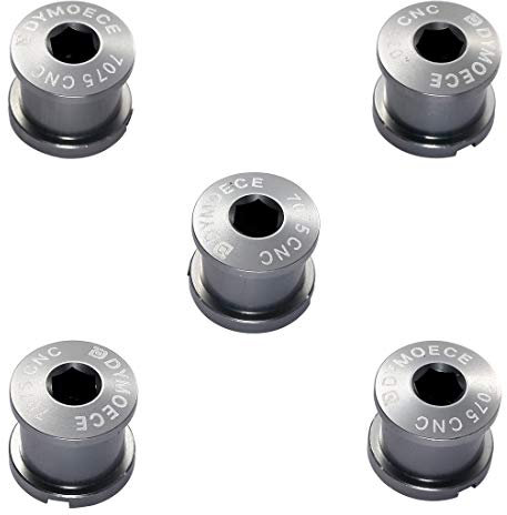 Dymoece Fahrrad Kettenblattschrauben, Aluminumlegierung Doppetel Kettenblatt schraub für MTB-Rennräder und Straßenfahrräder M8 Kurbelgarnitur