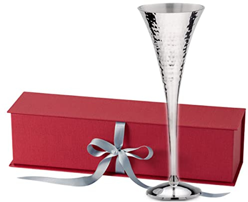 SILBERKANNE Hochwertige Sektkelch Sektflöten Hamburg H 22,5 cm Premium Silber Plated versilbert in Top Verarbeitung. Fertig zum verschenken mit schicker Geschenkverpackung