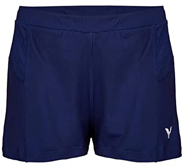 Victor R-04200 B Damen Badminton/Squash-Shorts, Marineblau