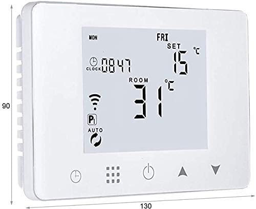 Cronotermostato digitale wi-fi da parete o per cassetta 503 alexa google ios android crono termostato programmabile per caldaia a gas 220v