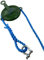 18mm Blue Polypropylene Gin Wheel Rope x 10 Metres Complete with Gin Wheel & Soft Eye Splice & Shackle