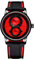 BOLYTE Neuartiges Design Silikon Armbanduhr Automatische mechanische Uhr für Herren Sport Armbanduhr Geschenke für Männer, Schwarz/Rot