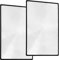 liyungg 2 Stücke Fresnel Lens Lupe, Vergrößerungsglas für ganze, Linse Blatt, A4 Vollseite Leselupe, Leselupe Set Enthalten, 3X Vergrößerung Linse, Senioren Alter Vater Mutter, 8-007, L
