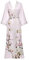 Robe de Chambre Kimono Pour Femme Robe Kimono Longue Tache Florale Pour Femme (Rose)