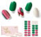 NAILOG Semi Cured Gel Nail Strips, 34 pcs Salon-Quality Gel Nail Stickers, Long Lasting Nail Wraps for Women with Soft Gel Finish, Rhapsody