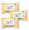 Lot de 3 paquets de 60 feuilles de papier toilette humide - Pêche - Taille XL - Jetables et biodégradables The Fruit Company