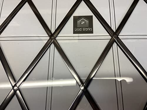 Adhesive Window Lead - 9mm Antique (Dark Silver)- 20 metres (2 x 10). Application Tool, Instructions and Large Template Included.