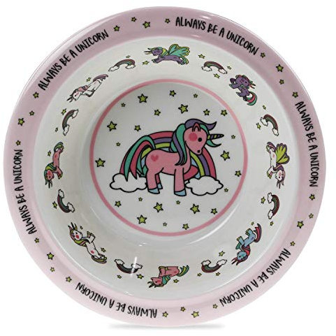 Kitchen Utensil Kids Mealtime Unicorn Design Cutlery Dinner Set (Food Bowl)