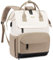 LOVEVOOK Sac à Dos Femme - Grand Sac à Dos Ordinateur Portable 15.6-17.3 Pouces Étanche Sac de Voyage pour Voyage, Loisir, Travail, College, École, Gris, Rose