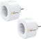 Meross WLAN Steckdose, Smart Plug kompatibel mit Apple HomeKit, Alexa, Google Assistant und SmartThings, Timer und Fernbedienung 2pcs