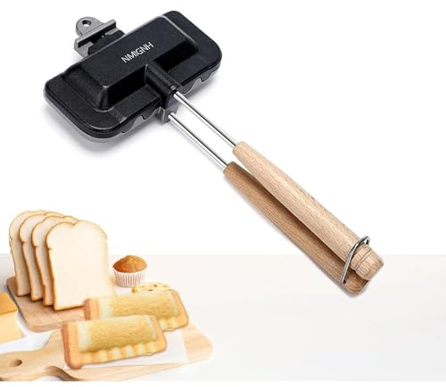 NMIGNH - Hot Sandwich Maker, Double Sided Frying Pan, Double Sided Breakfast Pan, Hot Dog Toaster, Campfire Sandwich Maker(1pc)