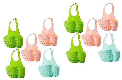 10 PCS Sink Shelving Bag Bathroom Gadget Sink Organizer Kitchen Strainer Hanging Sink Basket